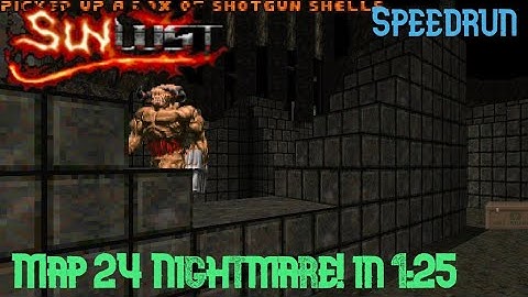 Sunlust Map 24 Nightmare! in 1m25s