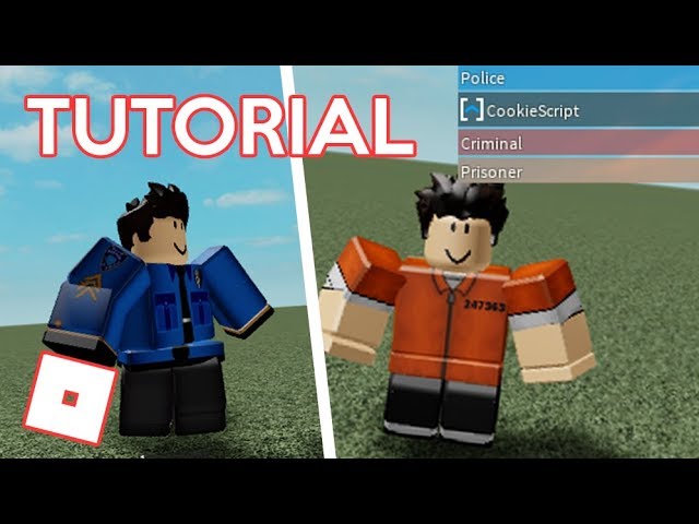 How To Make Custom Team Based Load Outs E G Cops Get Police Uniform And Weapons Youtube - how to make team only clothing in roblox studio