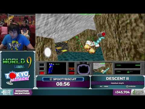 Descent II by spootybiscuit in 40:03 - AGDQ 2017 - Part 61