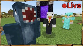 Minecraft - W/Squid + Sqaishey -  Live