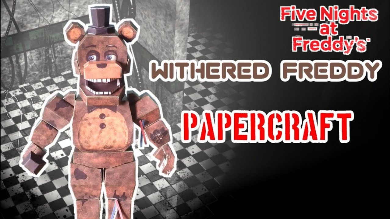 Withered Golden Freddy Plush Papercraft Built by VincintAfton on