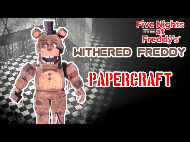fnaf papercraft  Freddy Fazbear Plush Template by