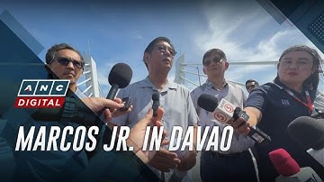 Marcos inspects newly-built Bucana bridge in Davao City | ANC