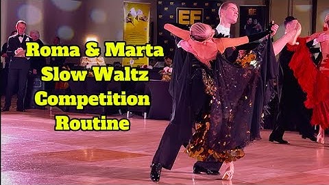 Learn Full Slow Waltz Competition Routine With Figure Names By Roma & Marta😍