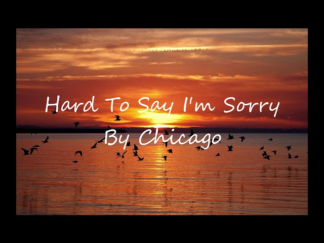 Chicago                      - Hard To Say I'm Sorry