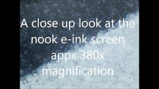 Nook e-ink display under a cheap usb microscope