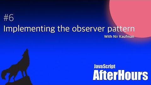 The observer pattern - From 1994 to RxJs (English)
