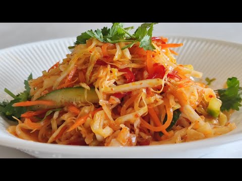 МАРИНОВАННАЯ КАПУСТА ПО КОРЕЙСКИ 🌶БОМБЕЗНАЯ ЗАКУСКА-САЛАТ КОТОРУЮ СЛОЖНО ИСПОРТИТЬ