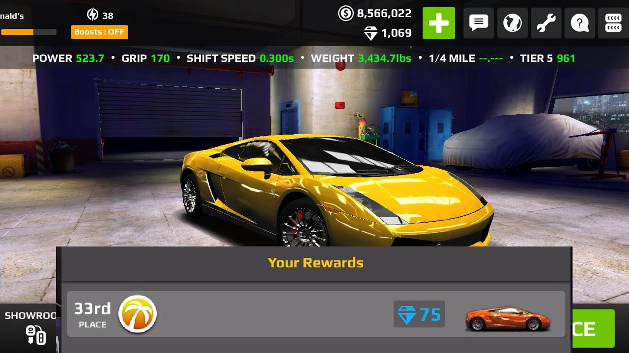 Rush racing 2: claiming my t50 turf car