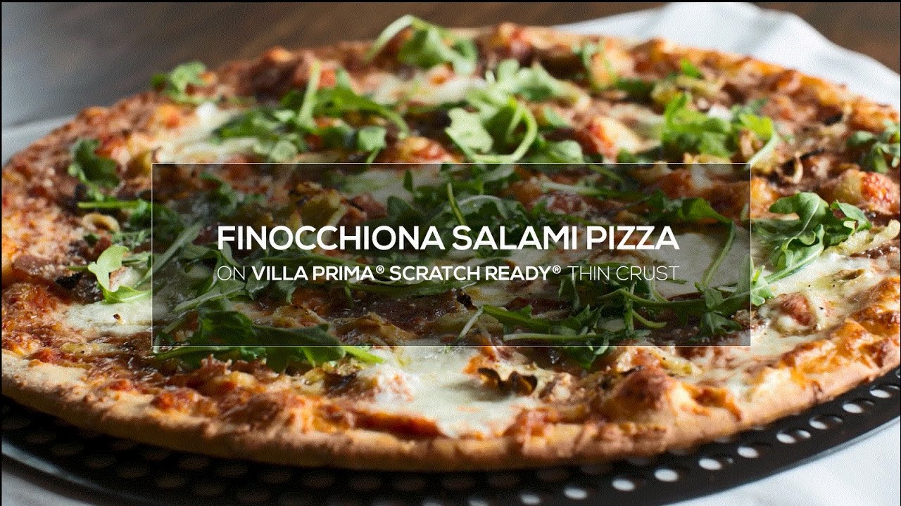 Schwan's Chef Collective Spring Recipe Finocchiona Salami Pizza