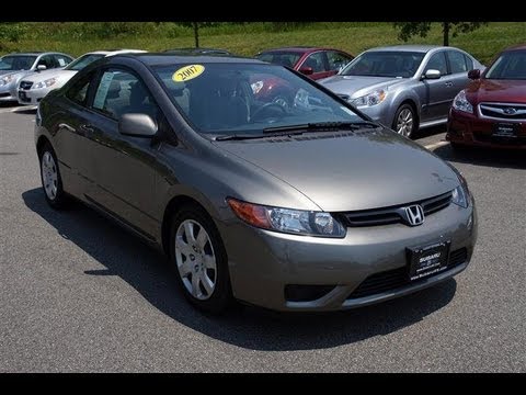 2007 Honda Civic LX Coupe - YouTube