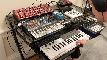 OP-Z drives Neutron and Microfreak