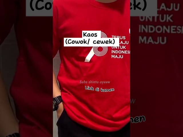 Baju Agustusan merah putih / kaos cewek cowok jumbo murah di shopee  #17agustus class=