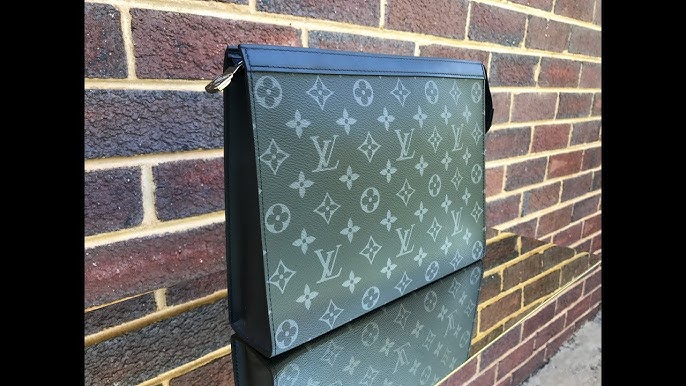 Louis Vuitton Real vs Fake Pochette Voyage in Monogram Eclipse canvas 