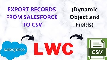 Export To CSV Using LWC - Demo