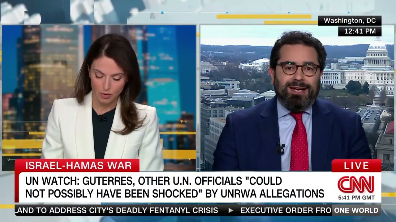 UNRWA's Malign Agenda: Hillel Neuer on CNN With Bianna Golodryga