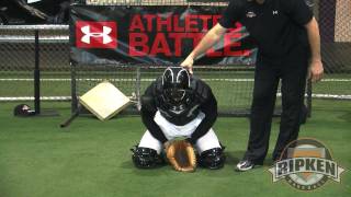 Bill ripken discusses the proper fundamental approach to blocking
pitches in dirt.