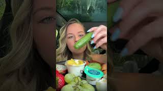 Cotton Candy Grapes With Mustard??? #foodtiktok #viral