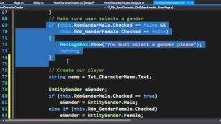 Create a Visual C# RPG Windows Form Project: OOP Part 6 Alpha Release