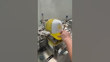 Automatic Cap Pressing Machine | Cap Shaping & Finishing Process | Modern Garment Factory Work #reel