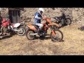 KTM EXC 525 full throttle hill climb