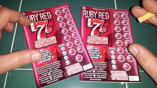 RUBY RED "7s" SCRATCH TICKETS!!! - "WINNER, WINNER"!!!