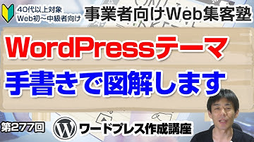【第277回】WordPressのテーマとは何かを図解します「事業者向けWeb集客塾」