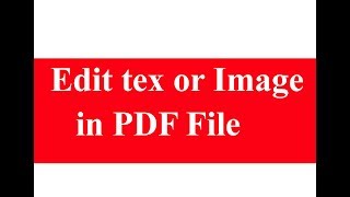 HOW TO EDIT PDF FILE AND CHANGE ANY TEXT-2017[photoshop]