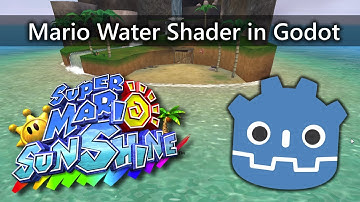 How to make Super Mario Sunshine style water shader in Godot - Tutorial