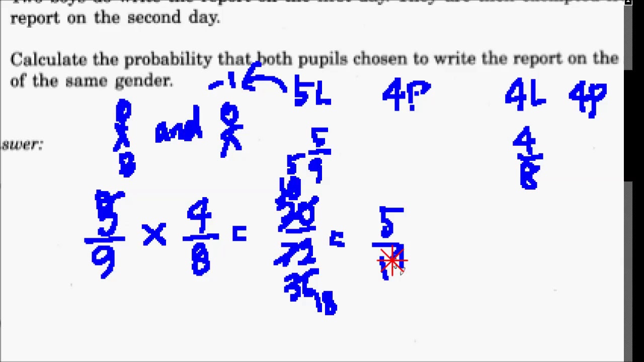 Spm Kebarangkalian Matematik Tingkatan 5 Kertas 2 2005 Youtube