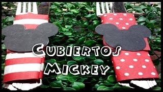 DIY Como decorar cubiertos de Mickey Mouse