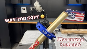 How to Rebuild SHOWA Forks with new Race Tech Springs: Preload Measurements!!