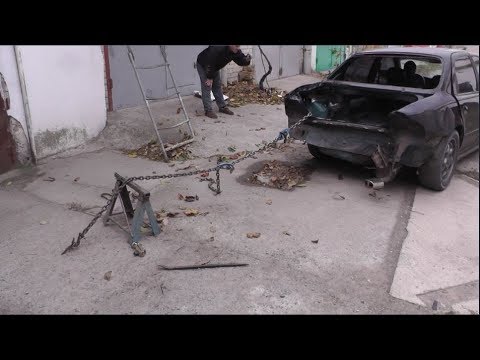 Вытяжка кузова на напольном стапеле )) Рихтовка 80 лвл !