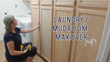 SO MUCH STORAGE!! | Laundry/Mudroom Makeover pt 2