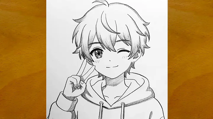 How to Draw Anime Boy Winking | Easy Pencil Sketch Tutorial