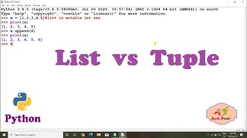 #4 List vs Tuple in Python | Python Tutorial For Beginners