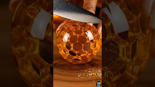 Honeycomb Glass Ball Slice Asmr Satisfying Visuals