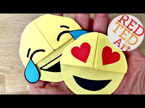 Easy Emoji DIY Bookmark Corners (Paper Crafts)