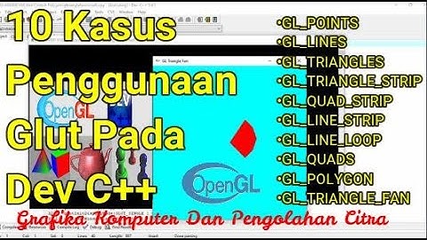 Contoh Kasus Penggunaan Glut Pada Dev C++ | Grafika Komputer