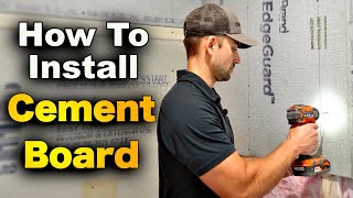 Cement Board Installation  Shower Walls For Tile  COMPLETE TUTORIAL