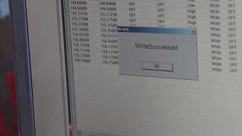 Wouxun KG-818 channel programming on PC (2m version)