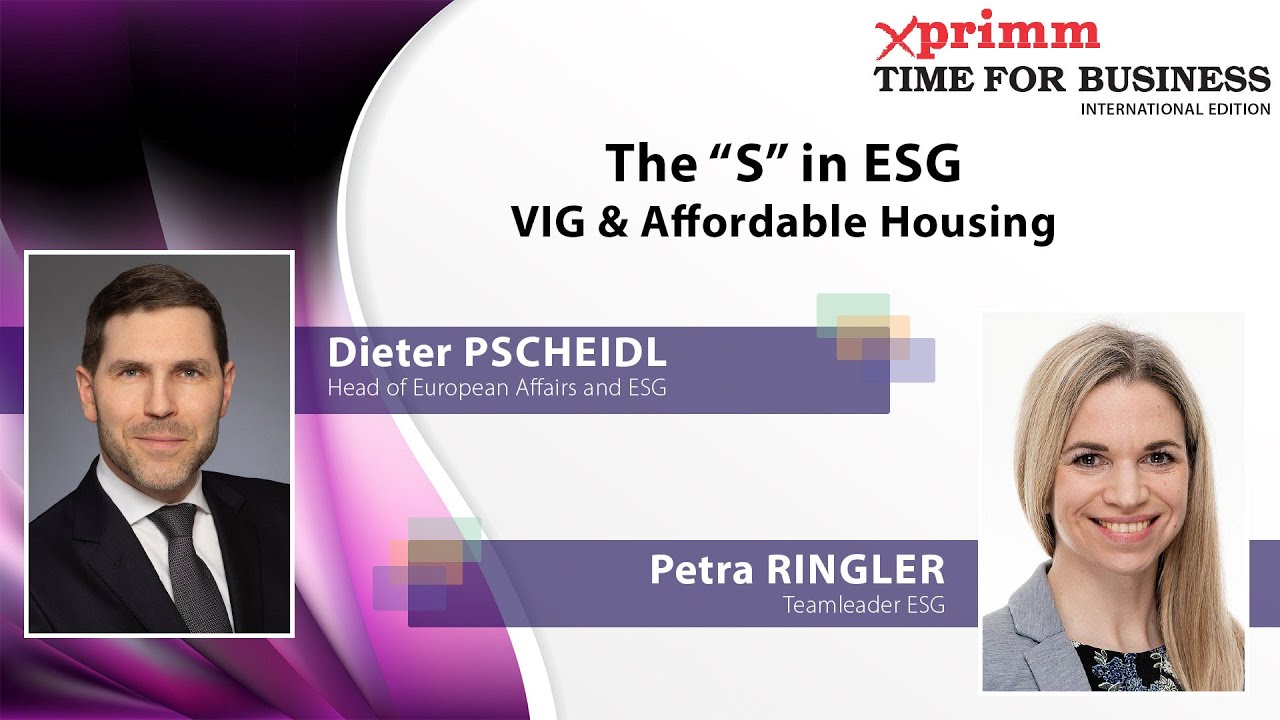 Insurer’s contribution to ESG, with Petra Riegler and Dieter Pscheidl, VIG