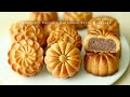 The best cantonese style mooncake recipe  strawberry coconut mooncake  cong cooking