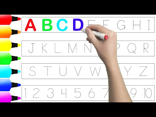 Learn ABCD Alphabets and numbers counting 123.Shapes for kids and Toddlers.ABC phonics song.