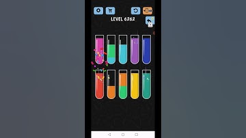 Water Color Sort Level 6262 Gameplay Solution