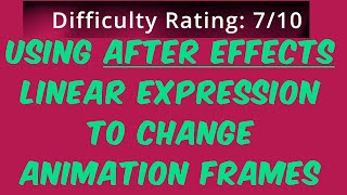 Controlling timelines with linear expressions in After Effects #aftereffectstutorial