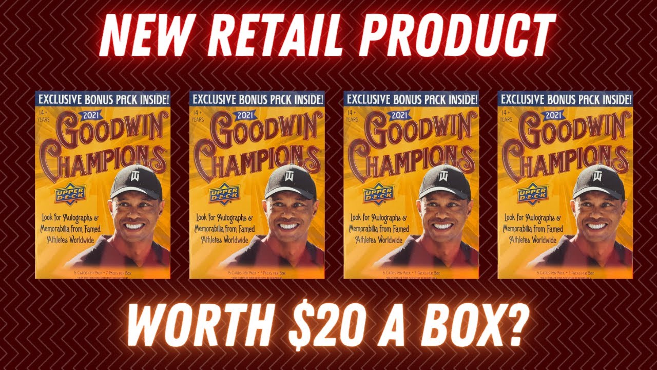 NEW RELEASE 2021 Upper Deck Goodwin Champions Blaster Box Rip (X4