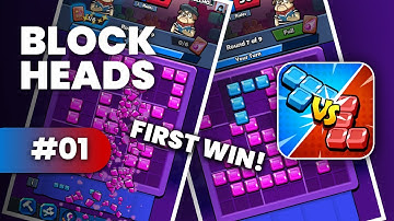 THE SMARTEST WIN - Block Heads Duel Puzzle Games - GAMEPLAY 01 (Better Than Block Blast !)