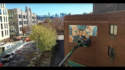 Making of the Philadelphia Mural "Famous Warrior" ...