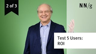 Usability Testing w. 5 Users: ROI Criteria (video 2 of 3)